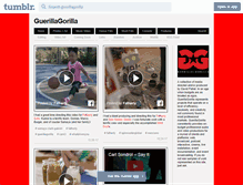 Tablet Screenshot of guerillagorilla.com